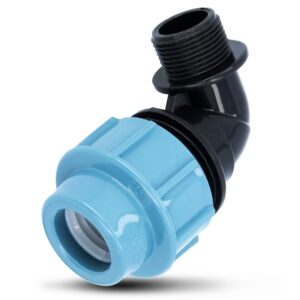 PP Compression 90° Male Threaded Elbow